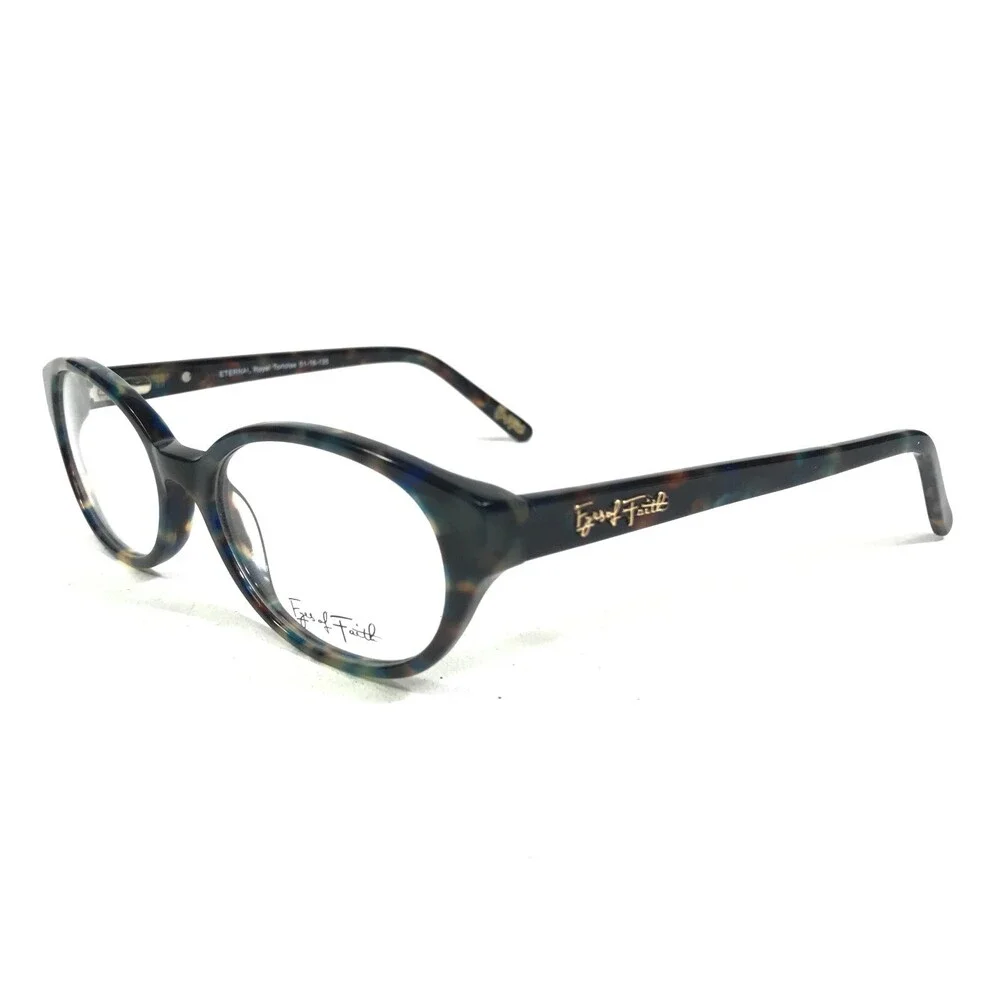 Eyes of Faith Eyeglasses Frames ETERNAL Royal Tortoise Round Full Rim 51-18-135